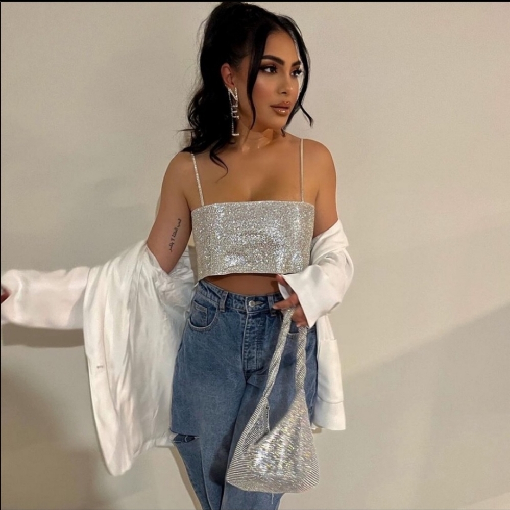 Zara Shimmery crop top - Picture 7 of 15